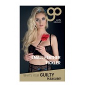 Пластиковая метелочка с красными пёрышками Small Feather Tickler - 32 см. - Blush Novelties - купить с доставкой в Петропавловске-Камчатском