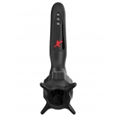Чёрный вибростимулятор для головки члена с эффектом всасывания Vibrating Roto-Sucker - Pipedream - в Петропавловске-Камчатском купить с доставкой
