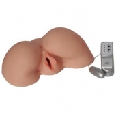 Телесная вибровагина из киберкожи с выносным пультом - LOVETOY (А-Полимер) - в Петропавловске-Камчатском купить с доставкой