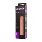 Насадка-удлинитель Extension sleeve телесного цвета - 18,5 см. - Sitabella - в Петропавловске-Камчатском купить с доставкой