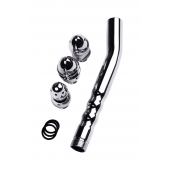 Металлический анальный душ с тремя насадками - ToyFa - купить с доставкой в Петропавловске-Камчатском