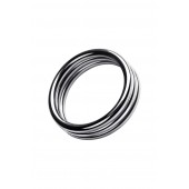 Металлическое эрекционное кольцо с рёбрышками размера L - ToyFa - в Петропавловске-Камчатском купить с доставкой