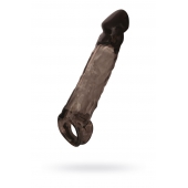 Чёрная насадка на пенис Tс подхватом - 19,5 см. - ToyFa - в Петропавловске-Камчатском купить с доставкой