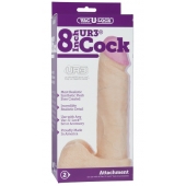 Ультрареалистичная насадка для трусиков Vac-U-Lock 8  ULTRASKYN Cock - 20,57 см. - Doc Johnson - купить с доставкой в Петропавловске-Камчатском