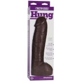 Большая насадка для трусиков Vac-U-Lock Realistic Hung - 31,7 см. - Doc Johnson - купить с доставкой в Петропавловске-Камчатском