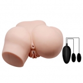 Телесный полуторс с двумя любовными тоннелями и вибрацией - Baile - в Петропавловске-Камчатском купить с доставкой