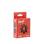 Чёрное эрекционное кольцо Rings Bubbles - Lola Games - в Петропавловске-Камчатском купить с доставкой
