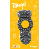 Чёрное эрекционное кольцо Rings Ringer - Lola Games - в Петропавловске-Камчатском купить с доставкой
