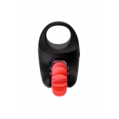 Чёрно-красное эрекционное виброкольцо Erotist - Erotist Adult Toys - в Петропавловске-Камчатском купить с доставкой