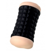 Двухсторонний мастурбатор JOS JANICE в черном цилиндре - JOS - в Петропавловске-Камчатском купить с доставкой