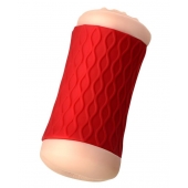 Двухсторонний мастурбатор JOS  NADIN в красном цилиндре - JOS - в Петропавловске-Камчатском купить с доставкой