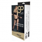 Комплект наручников и поножей LUXURIOUS BED RESTRAINT CUFF SET - Blush Novelties - купить с доставкой в Петропавловске-Камчатском