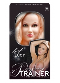 Надувная кукла с вибрацией и 2 любовными отверстиями Hot Lucy Lifesize Love Doll - NMC - в Петропавловске-Камчатском купить с доставкой
