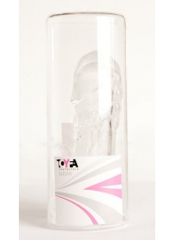 Прозрачная гелевая насадка с клиторальным отростком - 13 см. - Toyfa Basic - в Петропавловске-Камчатском купить с доставкой