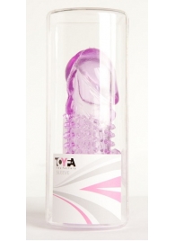 Фиолетовая насадка с коготком и шипами - 13 см. - Toyfa Basic - в Петропавловске-Камчатском купить с доставкой