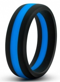 Черно-синее эрекционное кольцо Silicone Go Pro Cock Ring - Blush Novelties - в Петропавловске-Камчатском купить с доставкой