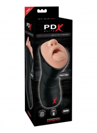 Мастурбатор-ротик Deep Throat Vibrating Stroker - Pipedream - в Петропавловске-Камчатском купить с доставкой
