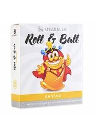 Стимулирующий презерватив-насадка Roll   Ball Banana - Sitabella - купить с доставкой в Петропавловске-Камчатском