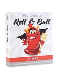 Стимулирующий презерватив-насадка Roll   Ball Cherry - Sitabella - купить с доставкой в Петропавловске-Камчатском