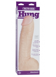Огромная насадка-реалистик Vac-U-Lock Realistic Hung - 31,7 см. - Doc Johnson - купить с доставкой в Петропавловске-Камчатском