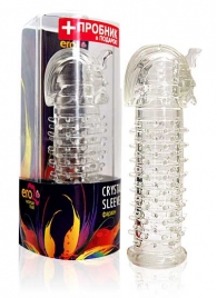Закрытая прозрачная насадка на пенис Crystal Sleeve Faraon - 13,5 см. - Erowoman-Eroman - в Петропавловске-Камчатском купить с доставкой