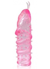 Закрытая рельефная насадка Crystal sleeve snakes в виде змеи с усиками - 14 см. - Erowoman-Eroman - в Петропавловске-Камчатском купить с доставкой