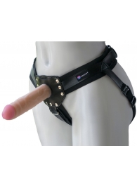 Черный пояс-трусики с двумя насадками  Экзотик-Linda  - 15,5 и 10,5 см. - LOVETOY (А-Полимер) - купить с доставкой в Петропавловске-Камчатском