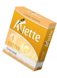 Презервативы Arlette Dotted с точечной текстурой - 3 шт. - Arlette - купить с доставкой в Петропавловске-Камчатском