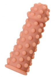 Телесная реалистичная насадка KOKOS Extreme Sleeve 02 с дополнительной стимуляцией - 12,7 см. - KOKOS - в Петропавловске-Камчатском купить с доставкой