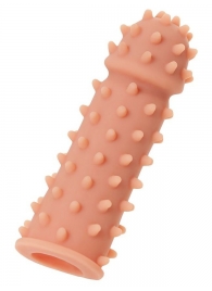 Телесная реалистичная насадка KOKOS Extreme Sleeve 03 с дополнительной стимуляцией - 12,7 см. - KOKOS - в Петропавловске-Камчатском купить с доставкой