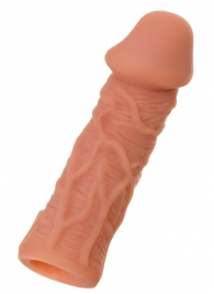 Телесная реалистичная насадка KOKOS Extreme Sleeve 05 с дополнительной стимуляцией - 12,7 см. - KOKOS - в Петропавловске-Камчатском купить с доставкой