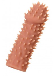 Телесная реалистичная насадка KOKOS Extreme Sleeve 07 с дополнительной стимуляцией - 12,7 см. - KOKOS - в Петропавловске-Камчатском купить с доставкой