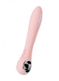 Розовый силиконовый вибратор с электростимуляцией GALVANI VIBE - 21 см. - ToyFa - купить с доставкой в Петропавловске-Камчатском