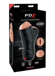 Мастурбатор в колбе с двумя тоннелями Double Penetration Vibrating Stroker - Pipedream - в Петропавловске-Камчатском купить с доставкой