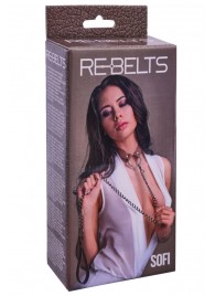 Коричневый поводок и чокер с кольцом Sofi - Rebelts - купить с доставкой в Петропавловске-Камчатском