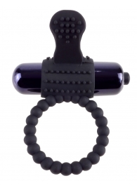 Черное эрекционное виброкольцо Vibrating Silicone Super Ring - Pipedream - в Петропавловске-Камчатском купить с доставкой