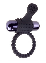 Черное эрекционное виброкольцо Vibrating Silicone Super Ring - Pipedream - в Петропавловске-Камчатском купить с доставкой