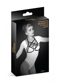 Черная упряжь на грудь Clara - Bijoux Pour Toi - купить с доставкой в Петропавловске-Камчатском