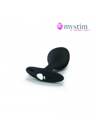 Черная пробка Mystim Rocking Vibe S с возможностью подключения к электростимулятору - 9,7 см. - MyStim - купить с доставкой в Петропавловске-Камчатском
