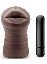 Коричневый мастурбатор-ротик Heather - Blush Novelties - в Петропавловске-Камчатском купить с доставкой