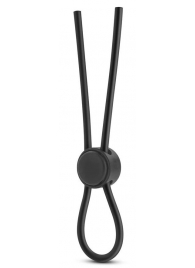Черное силиконовое лассо на пенис SILICONE LOOP COCK RING - Blush Novelties - в Петропавловске-Камчатском купить с доставкой