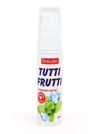 Гель-смазка Tutti-frutti со вкусом сладкой мяты - 30 гр. - Биоритм - купить с доставкой в Петропавловске-Камчатском