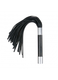 Черная плеть Easytoys Flogger With Metal Grip - 38 см. - Easy toys - купить с доставкой в Петропавловске-Камчатском