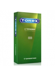 Текстурированные презервативы Torex  С точками  - 12 шт. - Torex - купить с доставкой в Петропавловске-Камчатском