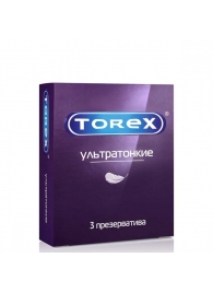 Презервативы Torex  Ультратонкие  - 3 шт. - Torex - купить с доставкой в Петропавловске-Камчатском