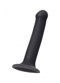 Черный фаллос на присоске Silicone Bendable Dildo M - 18 см. - Strap-on-me - купить с доставкой в Петропавловске-Камчатском