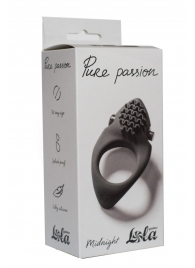 Черное эрекционное виброкольцо Pure Passion Midnight - Lola Games - в Петропавловске-Камчатском купить с доставкой