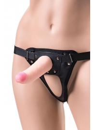 Телесный страпон на трусиках Realstick Jax - 17,9 см. - ToyFa - купить с доставкой в Петропавловске-Камчатском