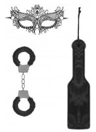 Черный игровой набор Introductory Bondage Kit №4 - Shots Media BV - купить с доставкой в Петропавловске-Камчатском