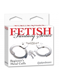 Металлические наручники Beginner s Metal Cuffs - Pipedream - купить с доставкой в Петропавловске-Камчатском